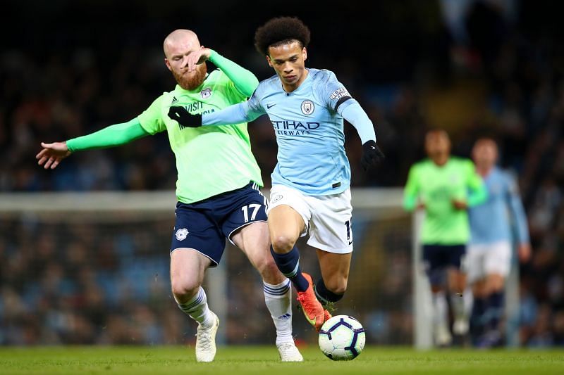 Sané demonstrates his pace and strength in the flanks